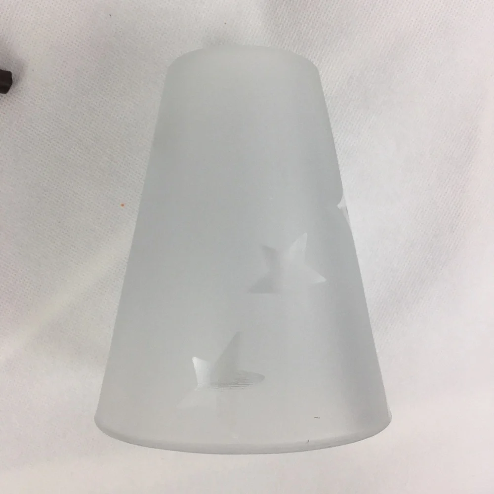 Frosted Glass Top Iron Base Spider & Web Lantern